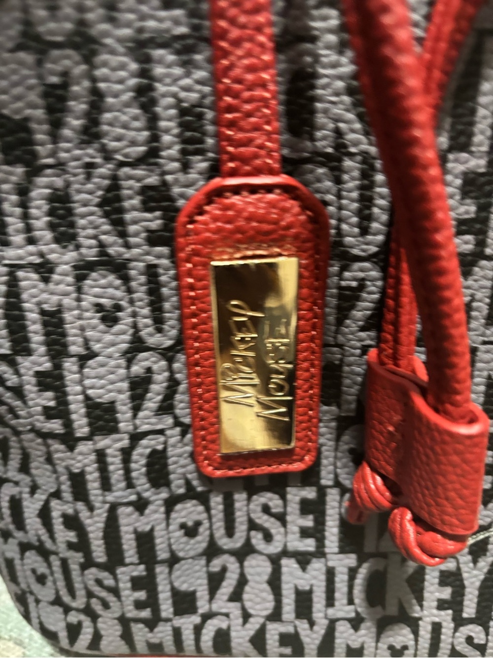 Bradford Exchange Disney Forever Mickey Mouse Bucket Shoulder Bag - Picture 5 of 7